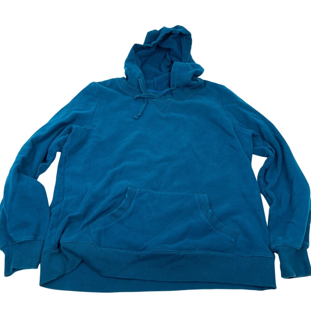 SB ACTIVE Teal Blue Fleece Lined Hoodie Pullover Sweatshirt Women's‎ Size L G